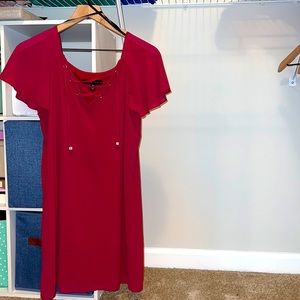 Fuschia Short Sleeve Dress